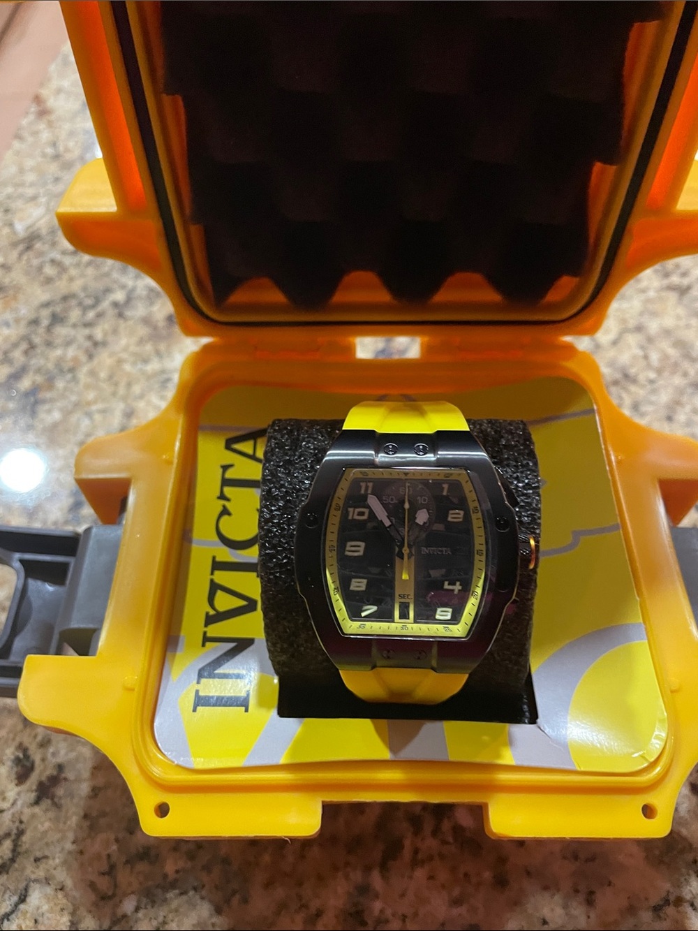 Invicta Yellow and Black Racing Watch